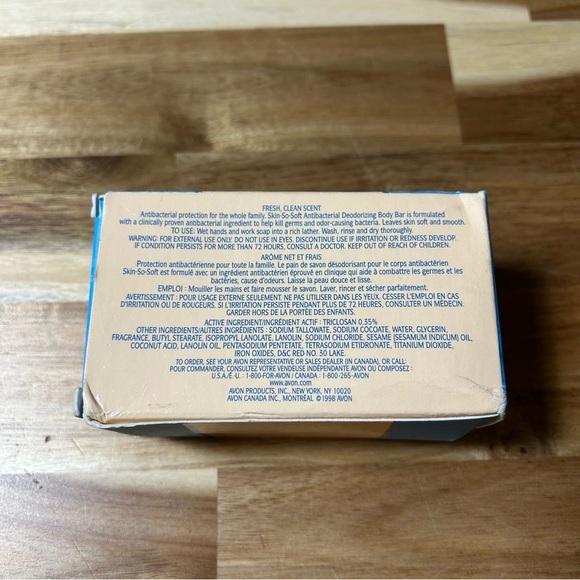 Avon Skin So Soft Antibacterial Deodorizing Body Bar Soap Original NEW 1998 - Picture 5 of 7